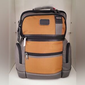 NWT TUMI Parrish Backpack Golden Brown and Gray
